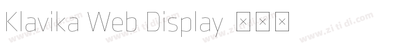 Klavika Web Display字体转换